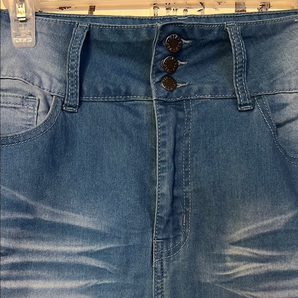 VIP Blue Jeggings with Stretch and Tapered Fit - Picture 3 of 8